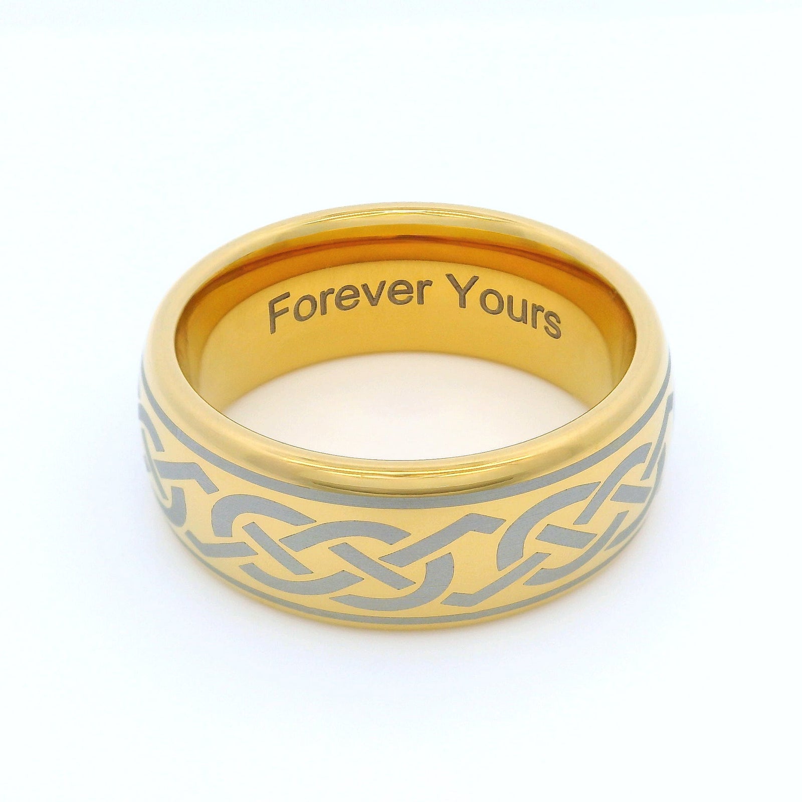 The Celtic Knot 8mm Wonder Ring Size R - Clearance 1153