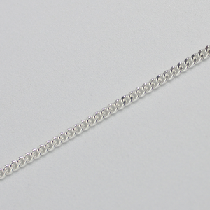 Sterling Silver 2.1mm Diamond Cut Curb Chain Necklace