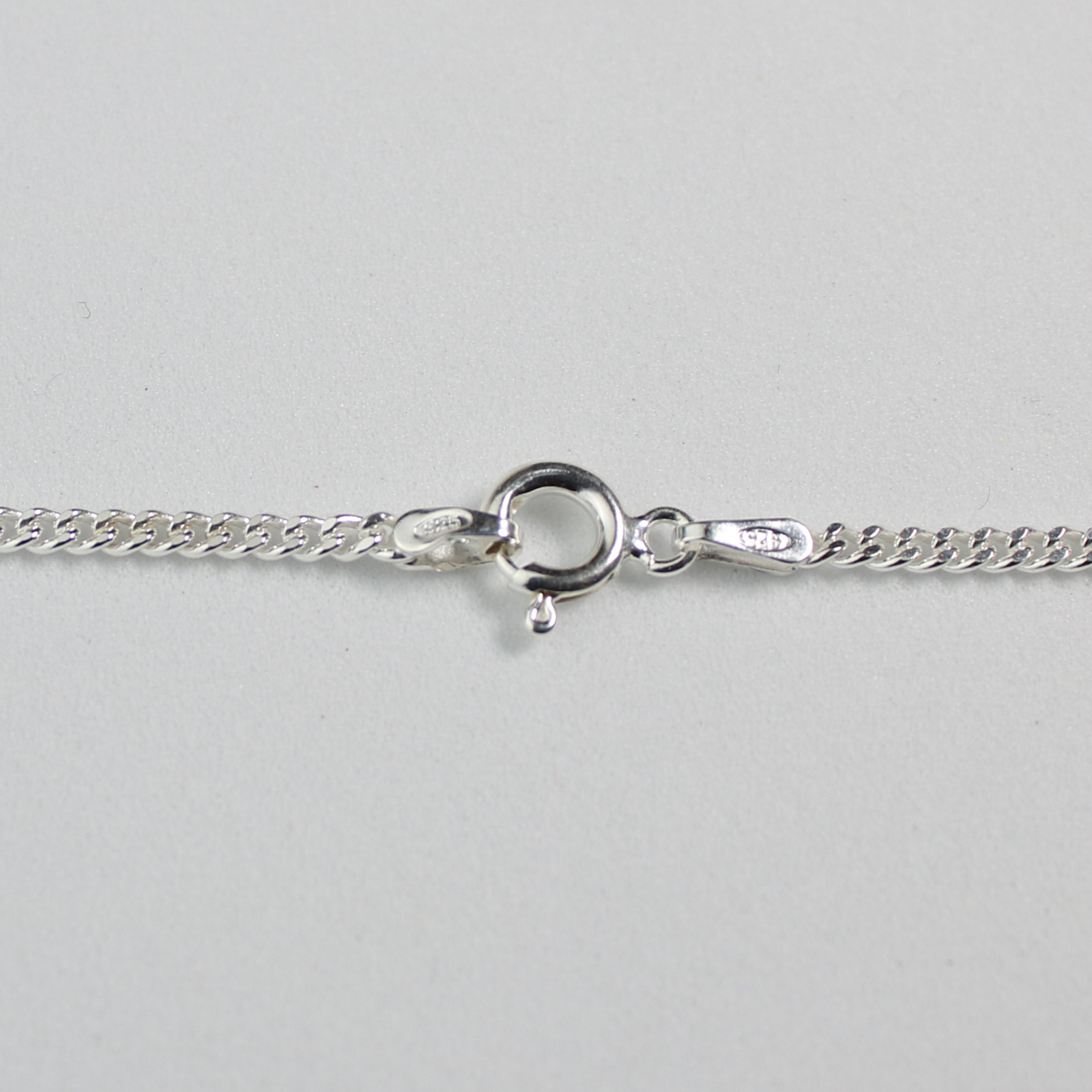 Sterling Silver 2.1mm Diamond Cut Curb Chain Necklace