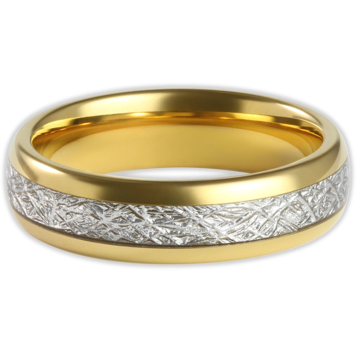 The Golden Steel 6mm Wonder Ring Size O - Clearance 1134
