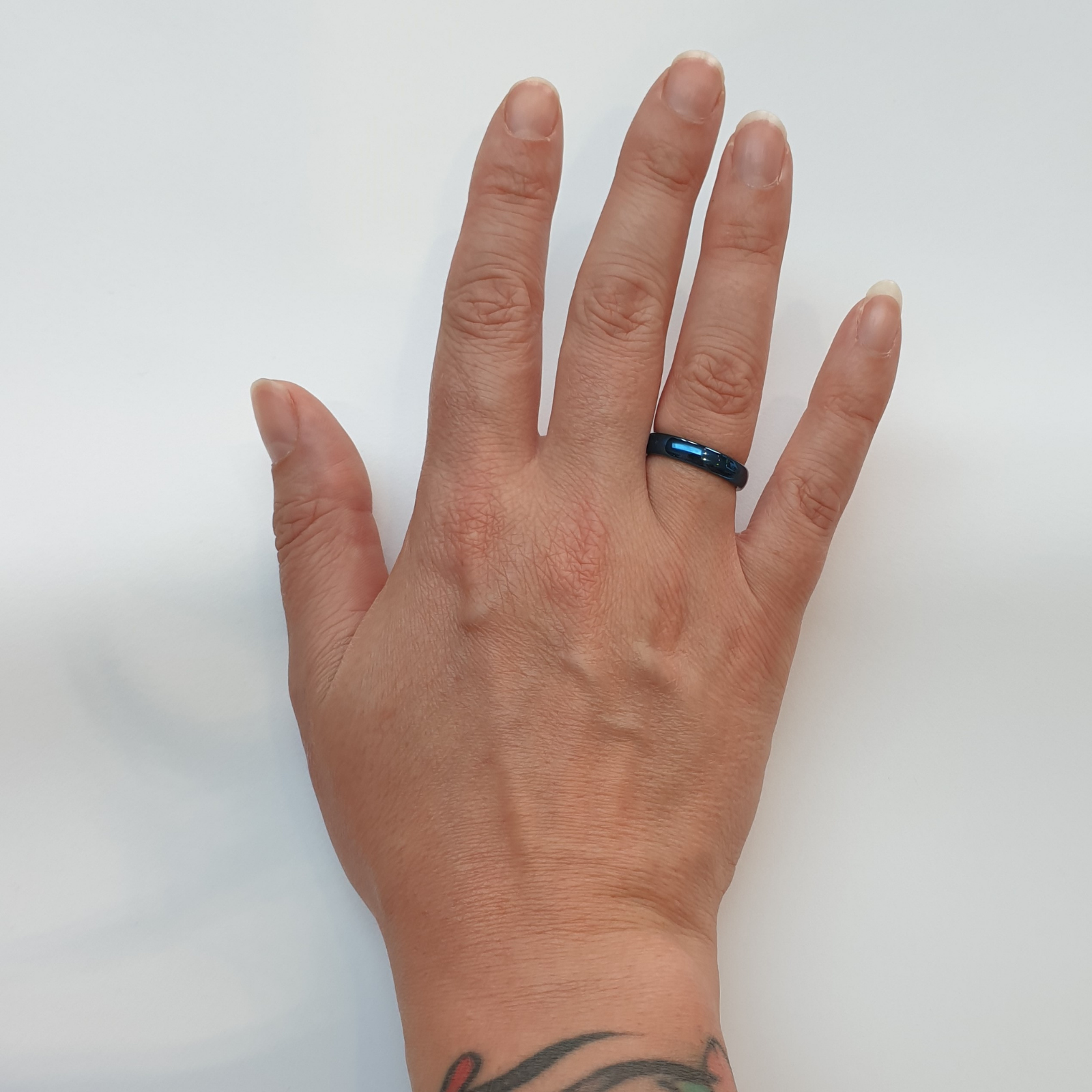 Blue 4mm Wonder Ring Size L - Clearance 1096