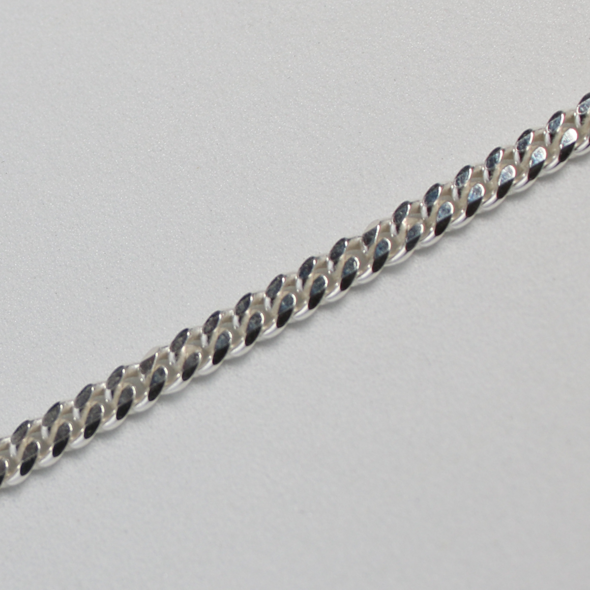 Sterling silver diamond cut curb chain clearance