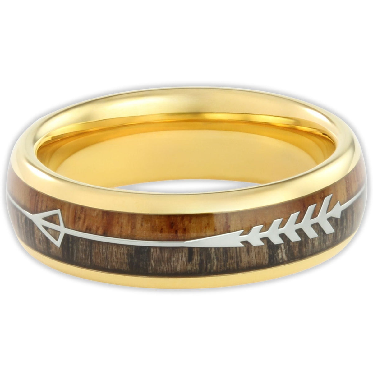 The Gold Harold Arrow 6mm Wonder Ring Size O - Clearance 1140