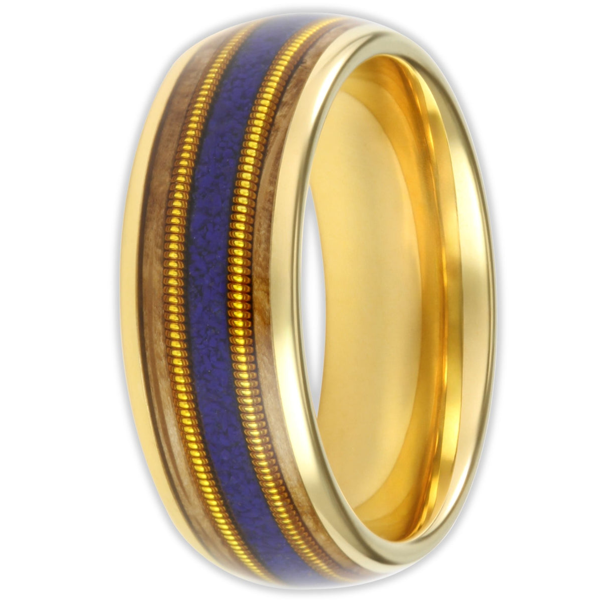 Blue Opal Guitar String 8mm Wonder Ring