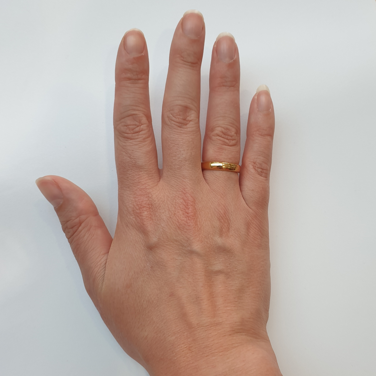 Gold 4mm Wonder Ring Size l - Clearance 1127