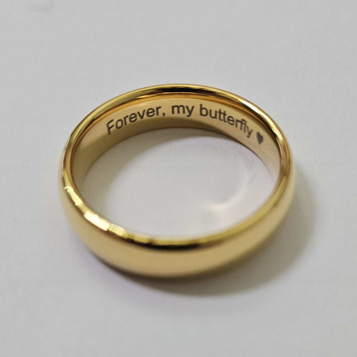 Gold 6mm Wonder Ring Size W - Clearance 1038