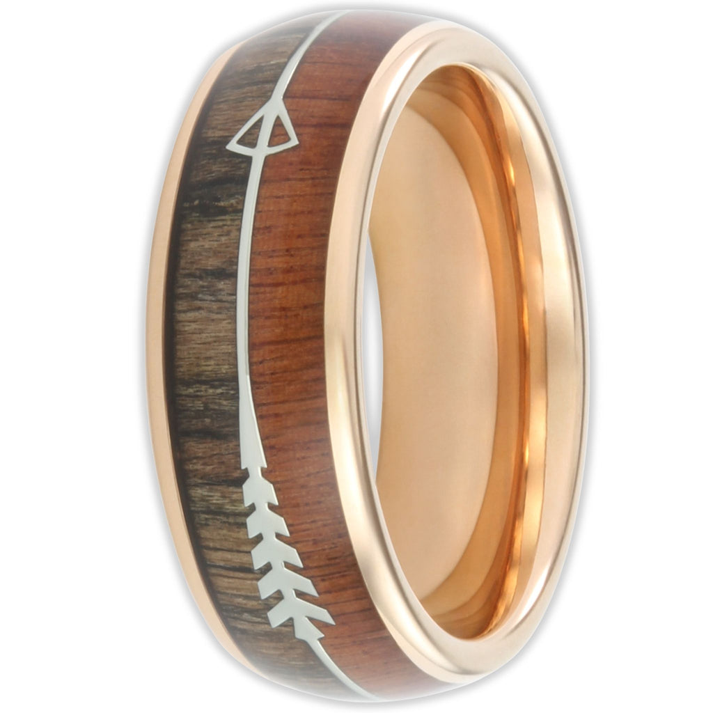 Rose Gold Harold Arrow 8mm Wonder Ring