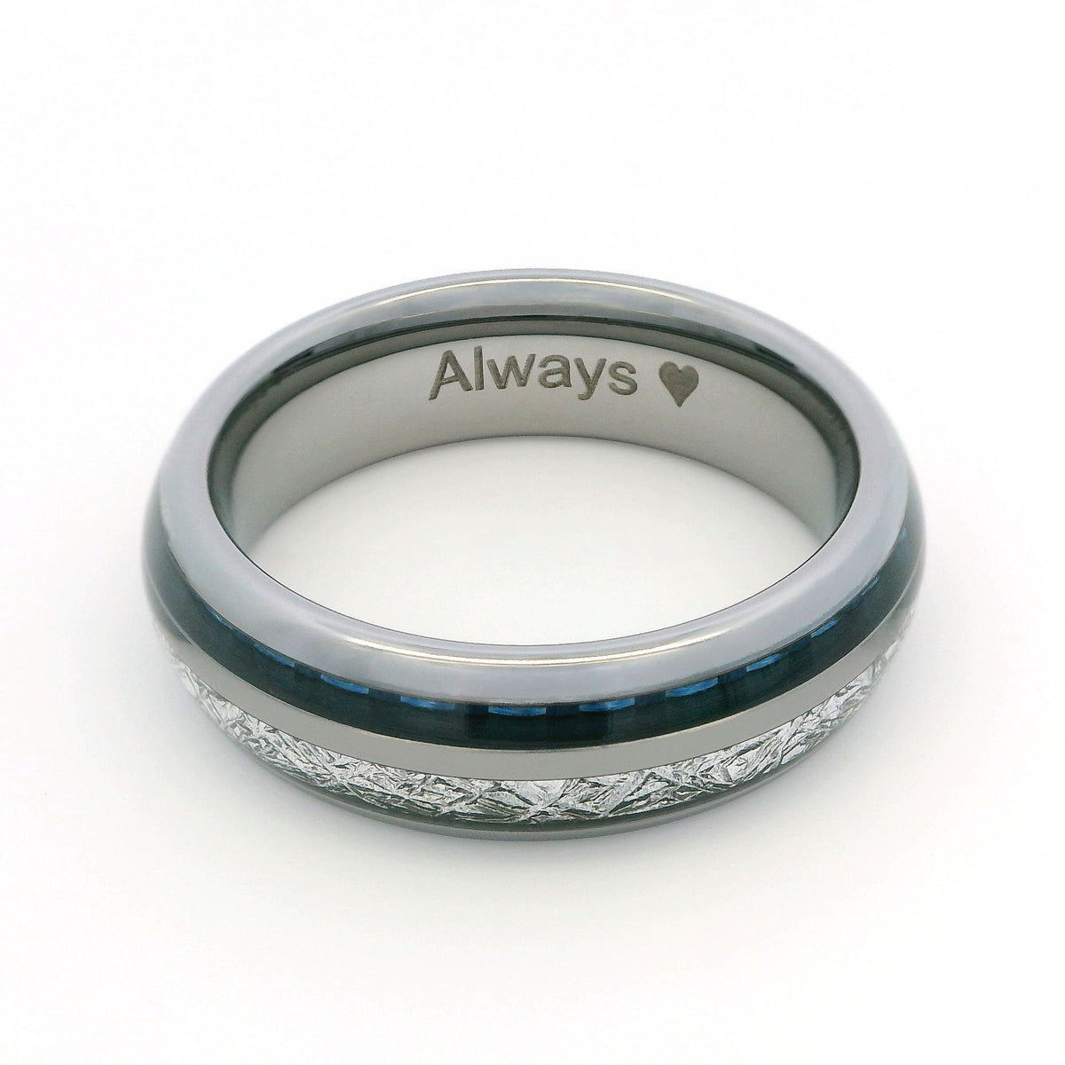The Steely Blue 6mm Wonder Ring Size O - Clearance 1141