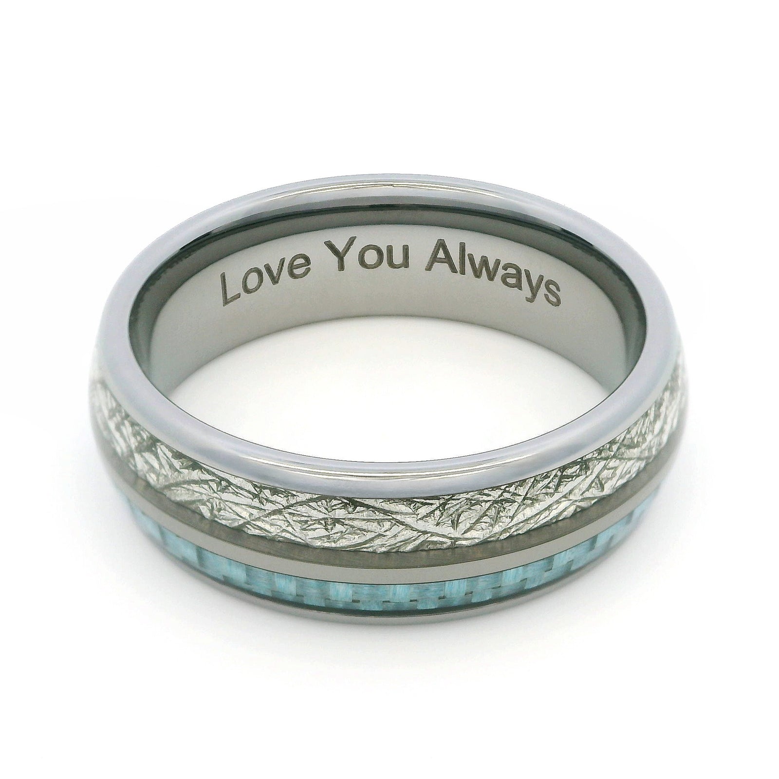 The Steely Blue 8mm Wonder Ring Size z - Clearance 1166