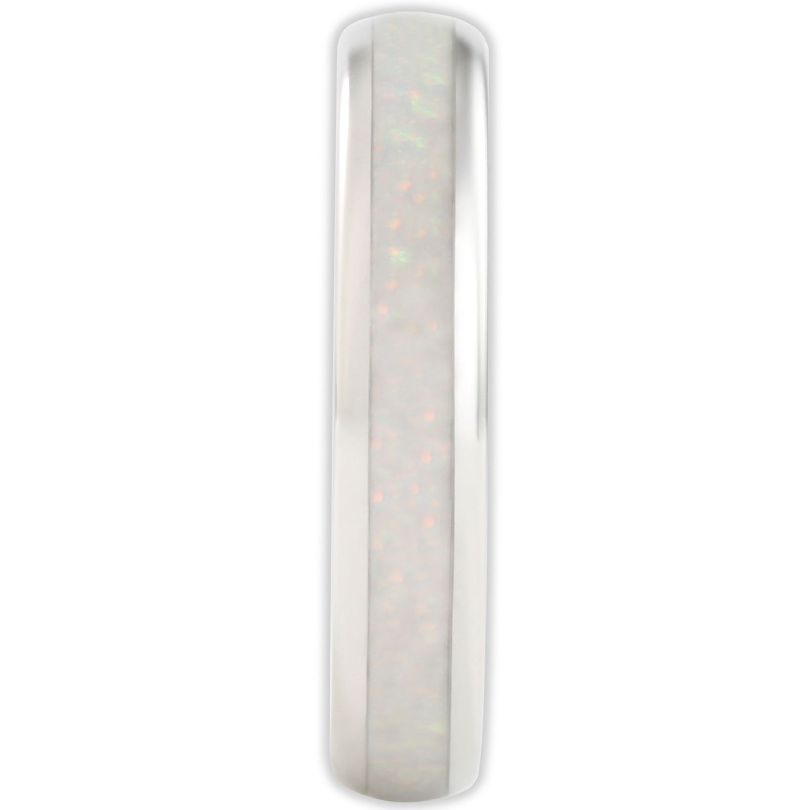 The White Gold White Opal 4mm Wonder Ring