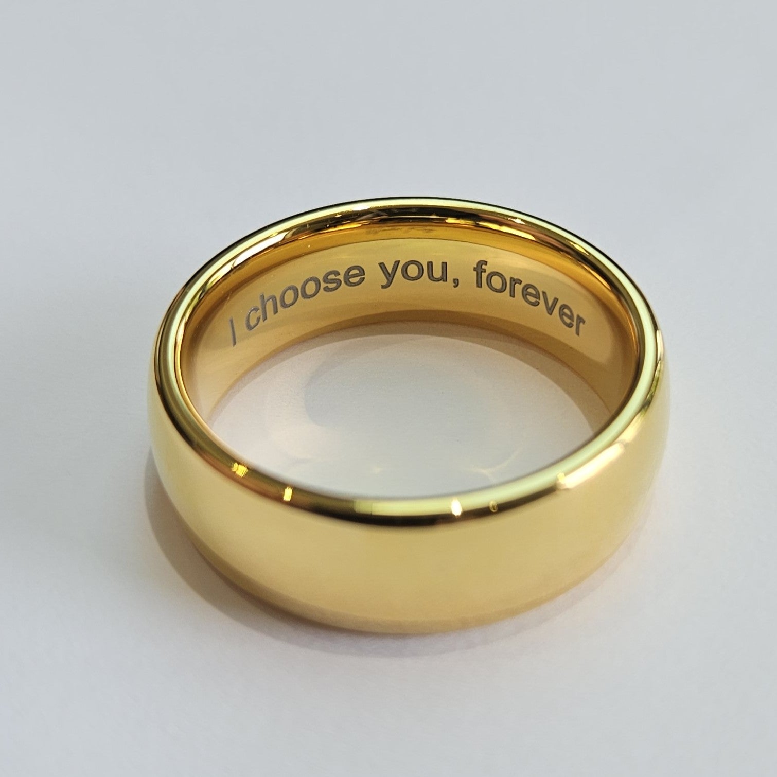 Gold 8mm Wonder Ring Size X - Clearance 1047