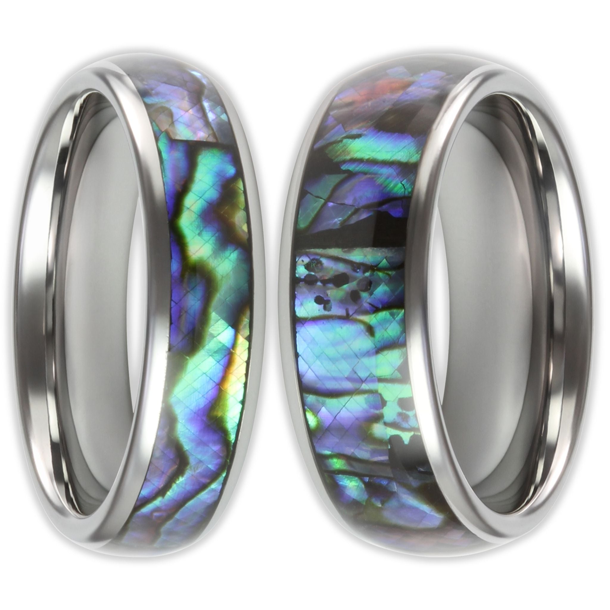 Solid Crystal Rings Neptune Mother of Pearl Wonder Ring Set - Rock Solid Rings
