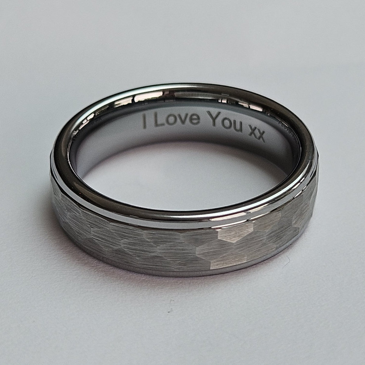 Matt Panelled 6mm Wonder Ring Size R - Clearance 1115