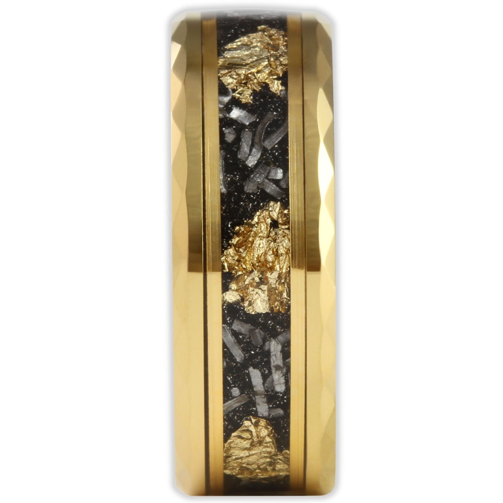 Golden Flake 6mm Wonder Ring Size S - Clearance 1075