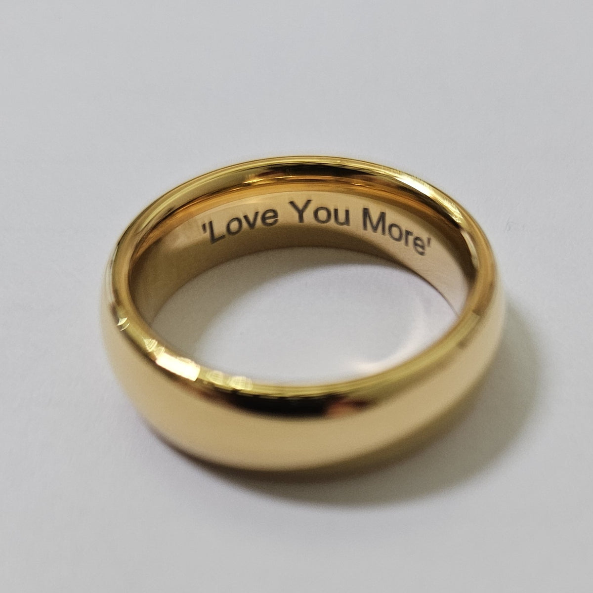 Gold 6mm Wonder Ring Size O - Clearance 1033