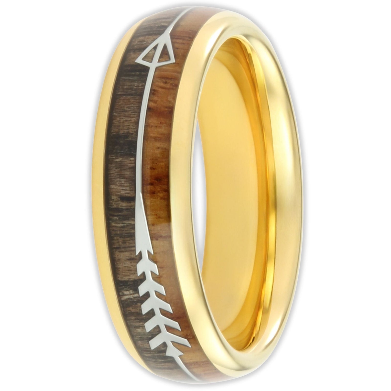 The Gold Harold Arrow 6mm Wonder Ring Size O - Clearance 1140