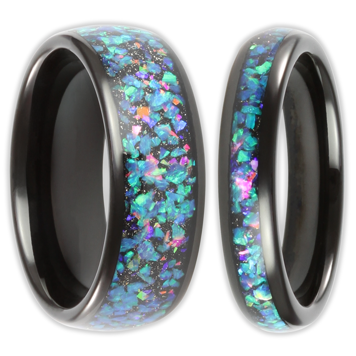 The Black Opal Wonder Ring Set