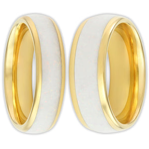 The Golden White Opal Wonder Ring Set