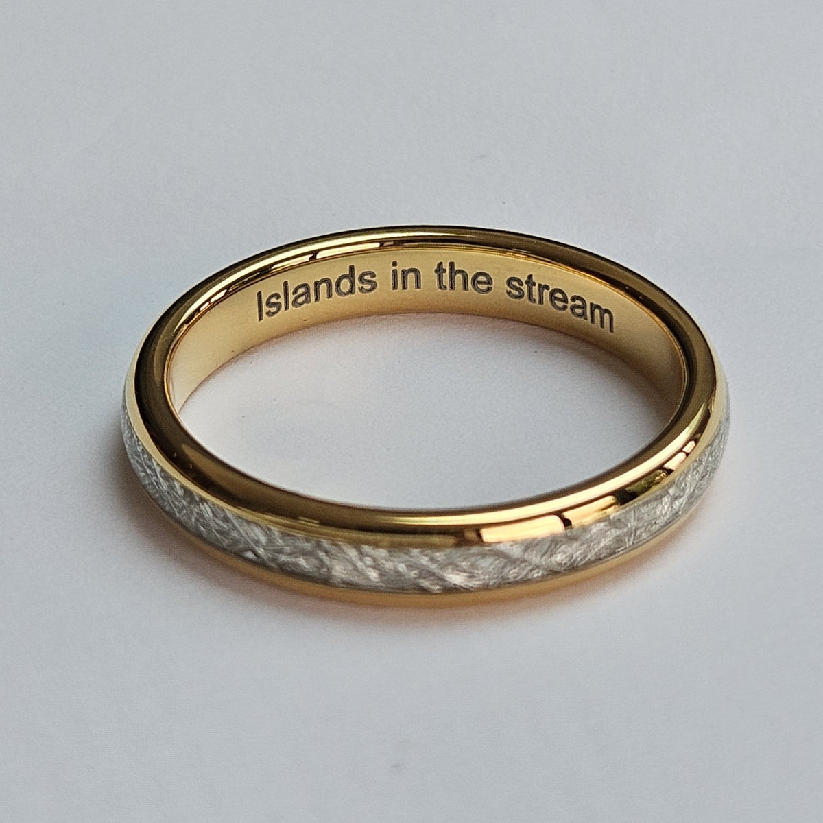 The Golden Steel 4mm Wonder Ring Size V - Clearance 1126