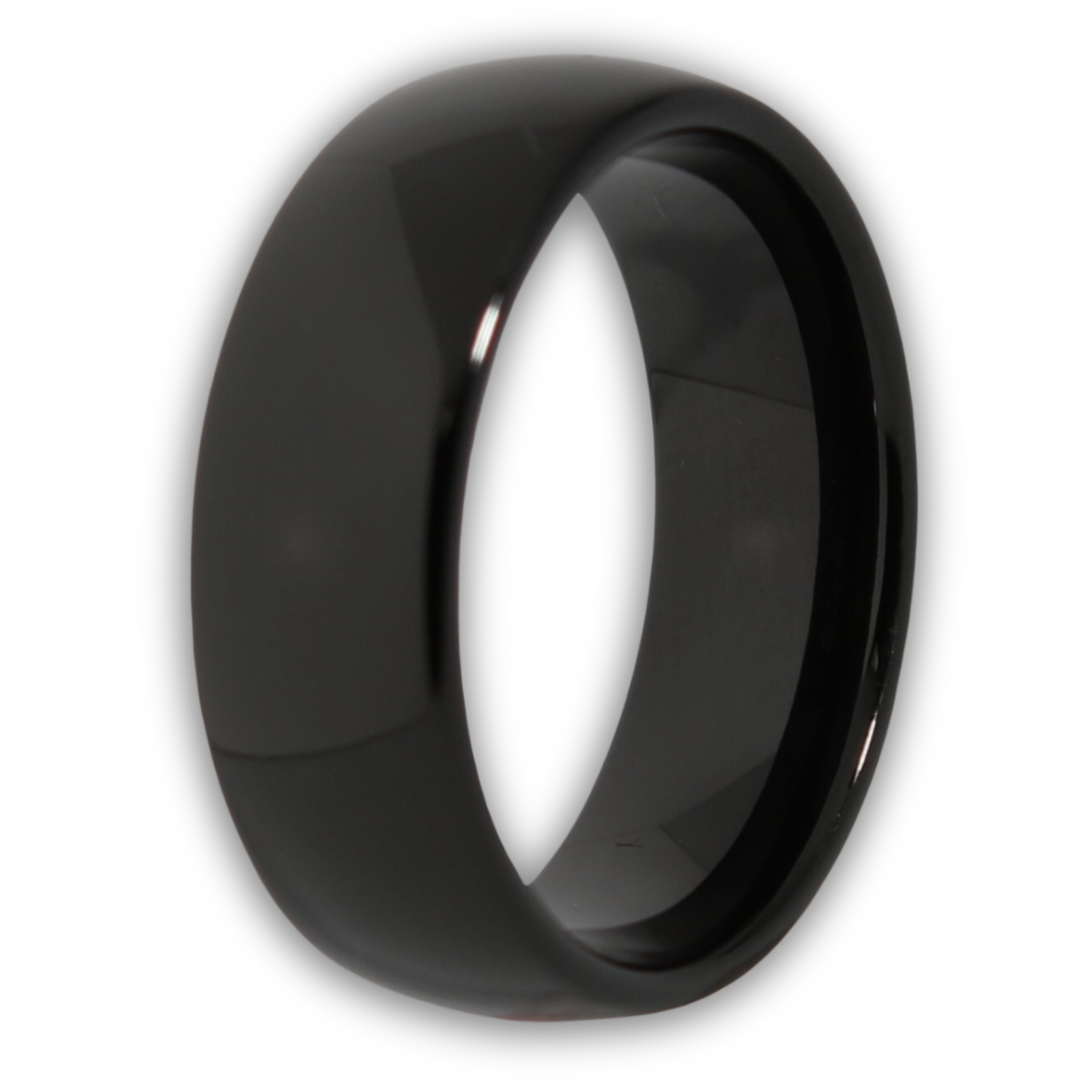 Black 8mm Wonder Ring