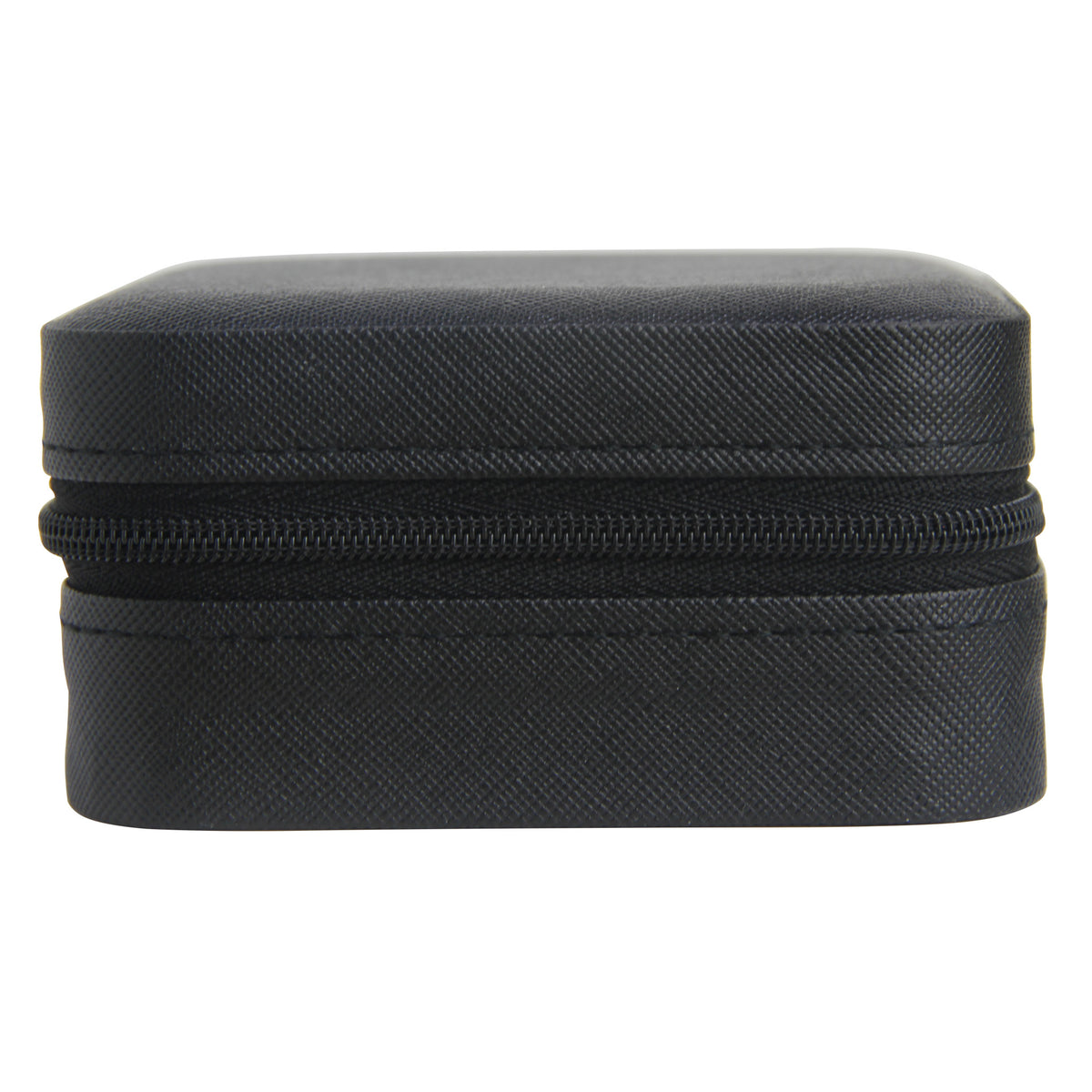 Black Medium Zipped Travel Jewellery Box