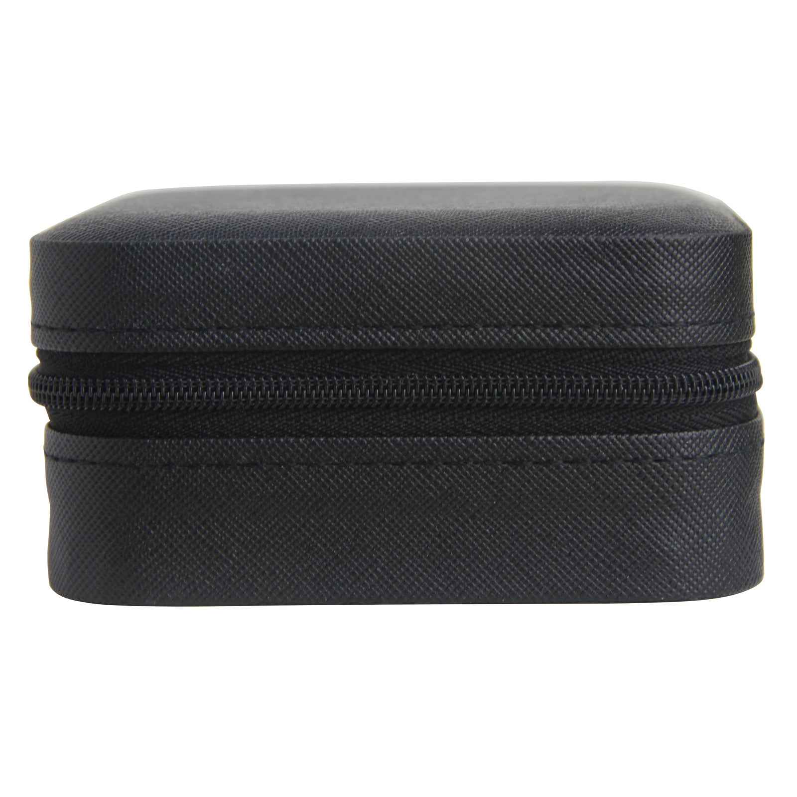 Black Medium Zipped Travel Jewellery Box