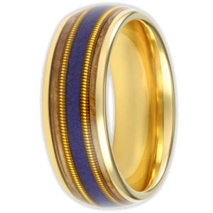 Blue Opal Guitar String 8mm Wonder Ring