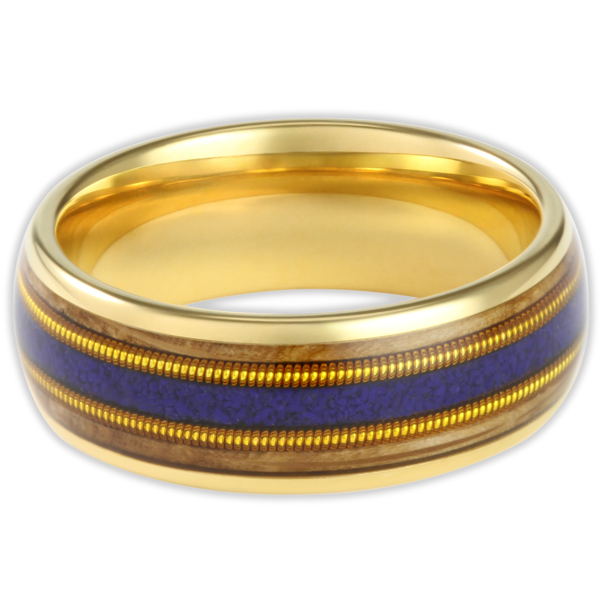 Blue Opal Guitar String 8mm Wonder Ring