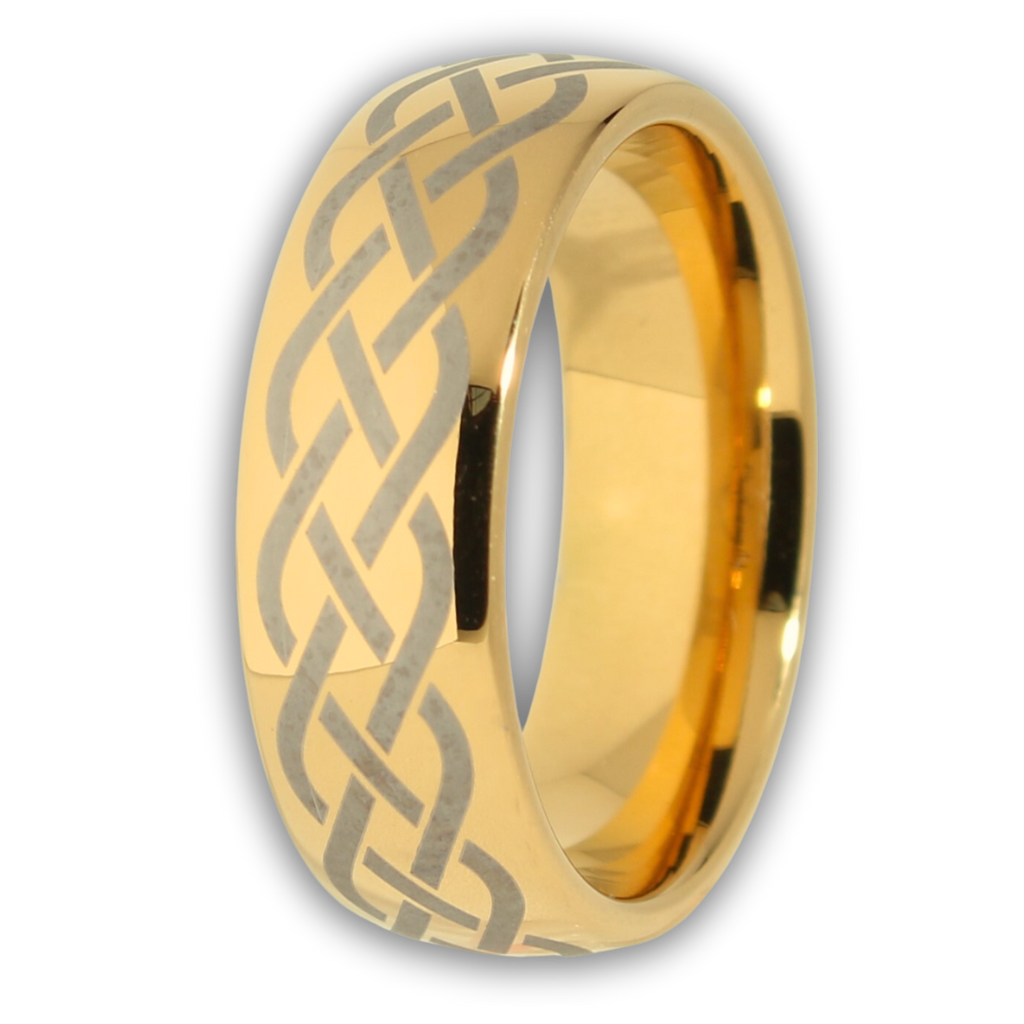 Tungsten celtic deals knot ring