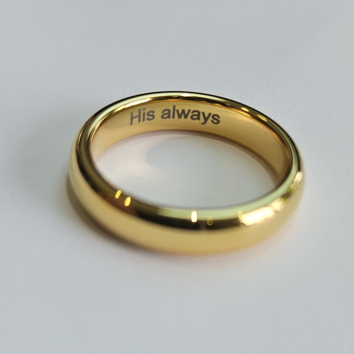 Gold 4mm Wonder Ring Size M - Clearance 1041