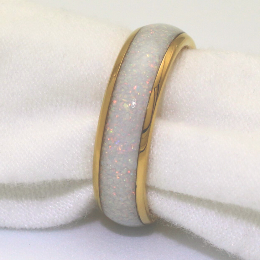 The Golden White Opal 6mm Wonder Ring