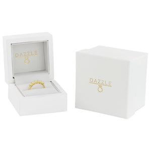 Gold 1.5ct Moissanite 5 Stone Dazzle Ring
