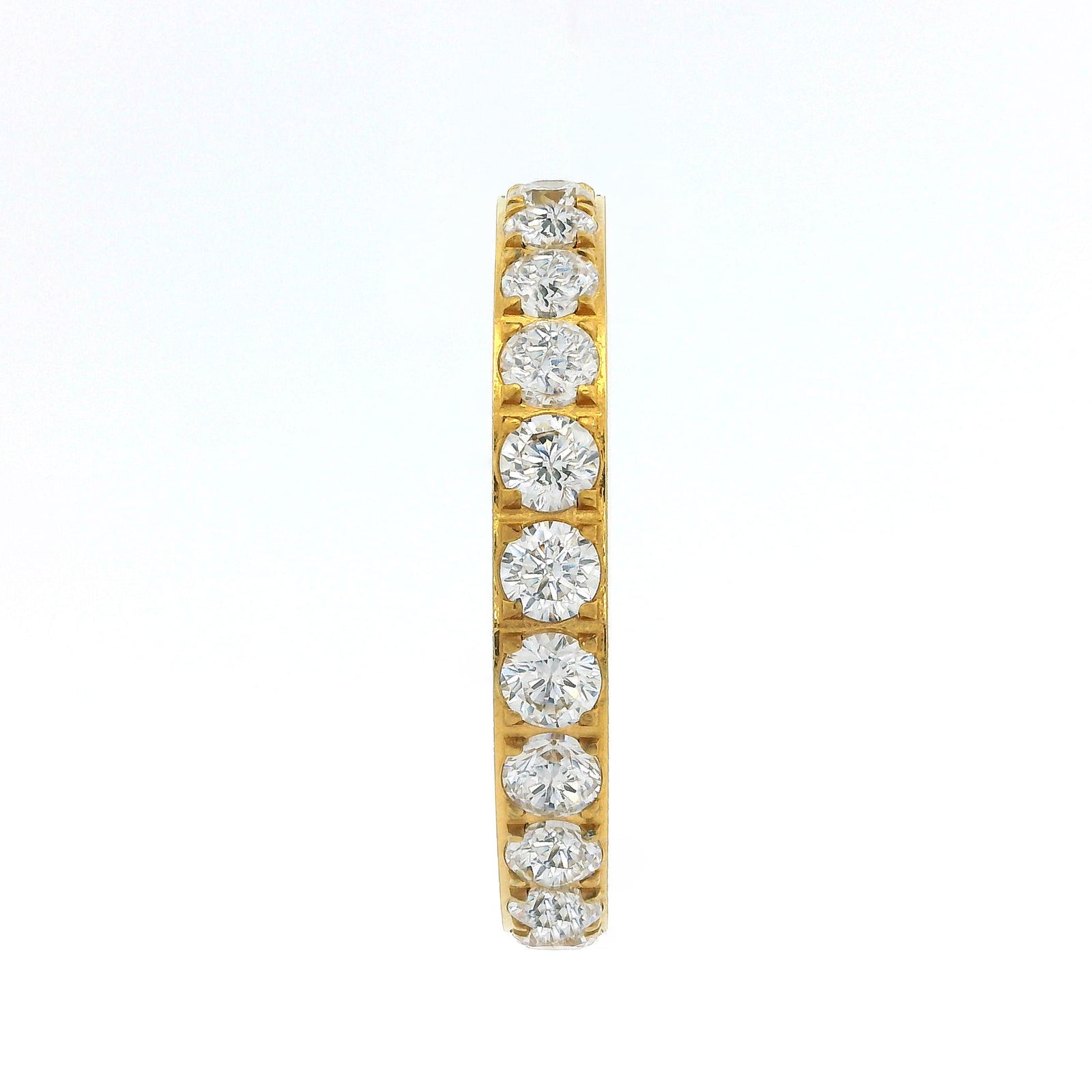 3mm Gold Full Glitz Eternity Ring | Cubic Zirconia Stacking Ring