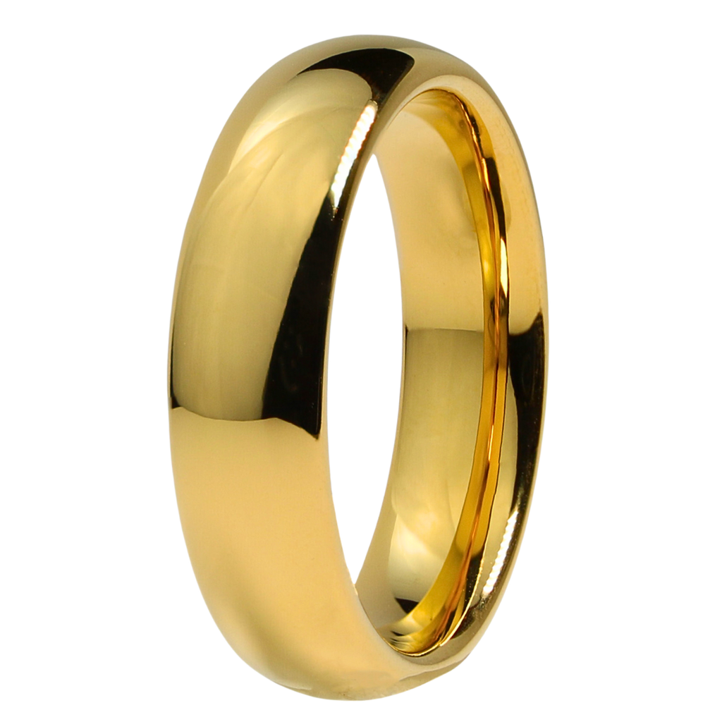 Gold tungsten 2025 wedding band