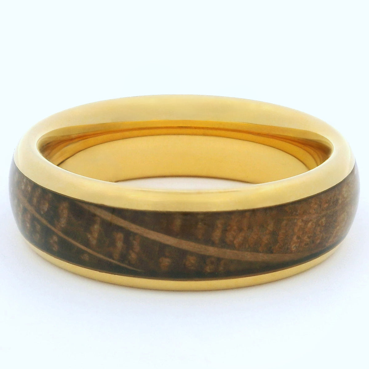 Gold Barrelwood 6mm Wonder Ring