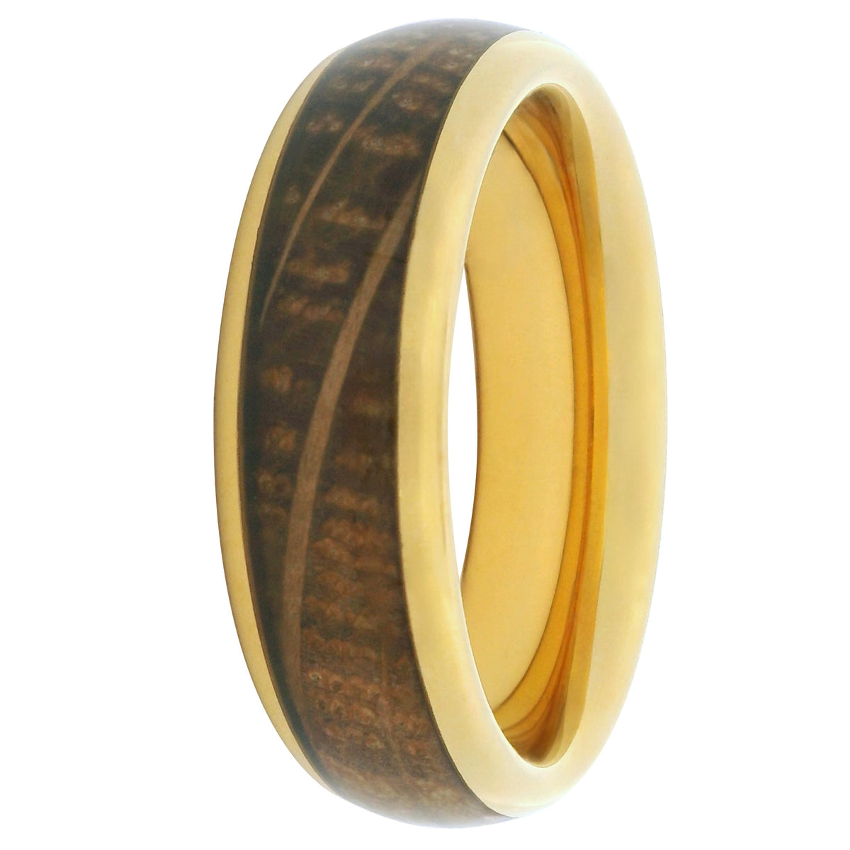 Gold Barrelwood 6mm Wonder Ring