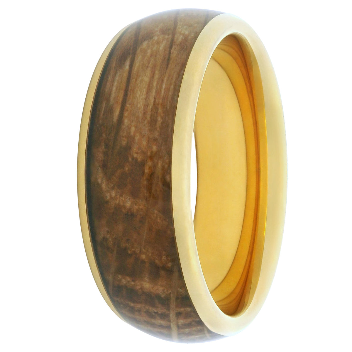 Gold Barrelwood 8mm Wonder Ring