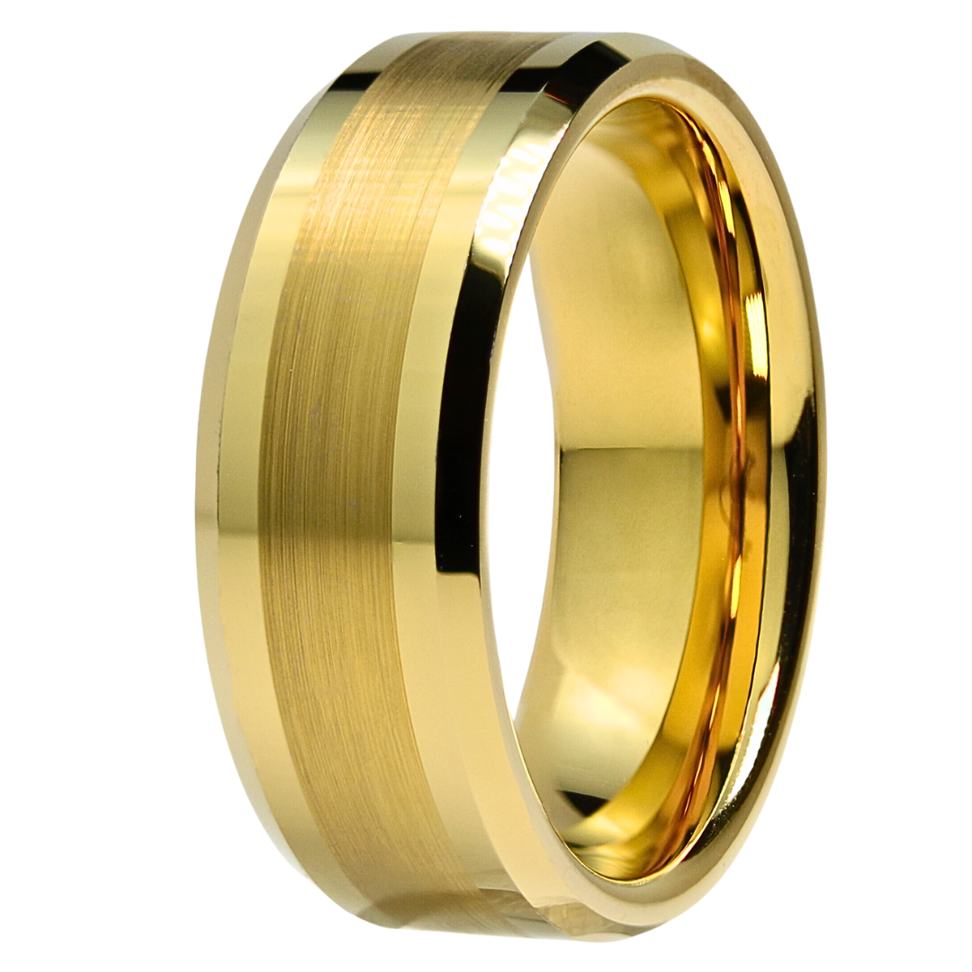 Gold Brushed 8mm Wonder Ring