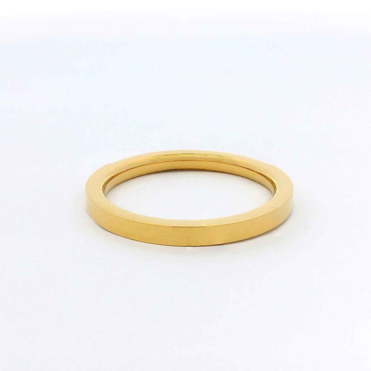 2mm Gold Half Glitz Eternity Ring | Cubic Zirconia Stacking Ring