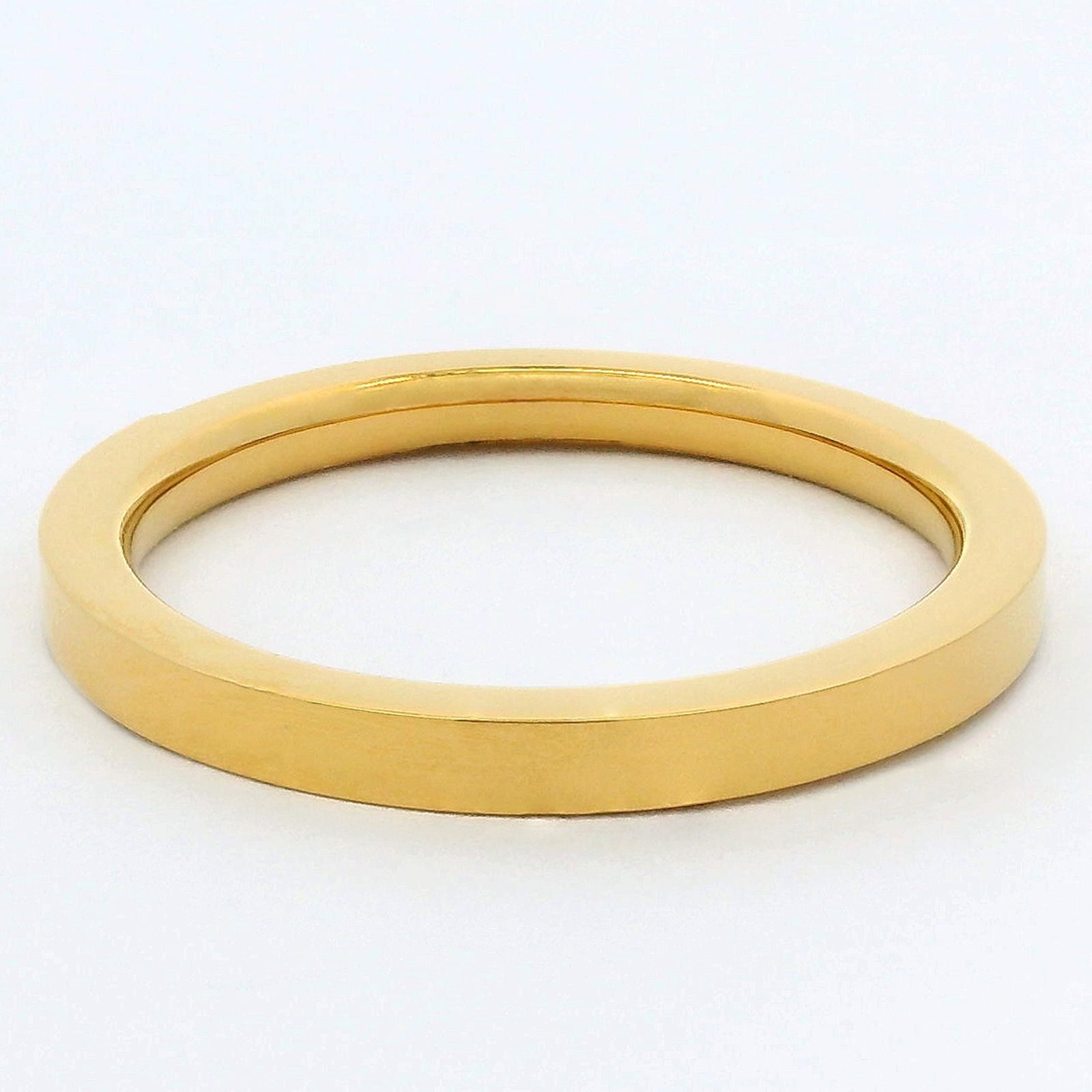 2mm Gold Half Glitz Eternity Ring | Cubic Zirconia Stacking Ring