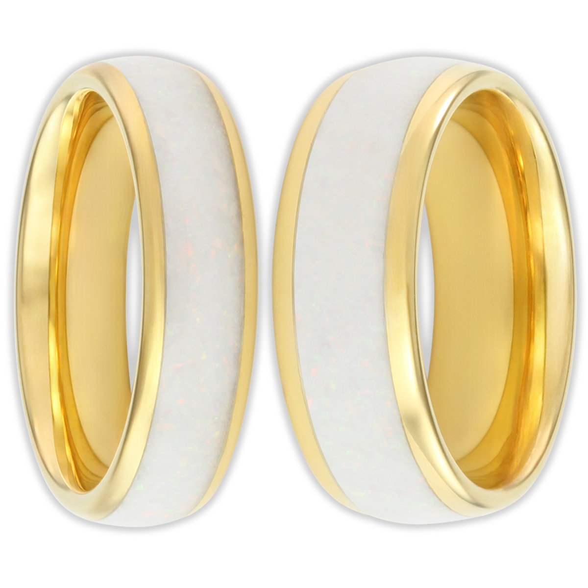 The Golden White Opal Wonder Ring Set