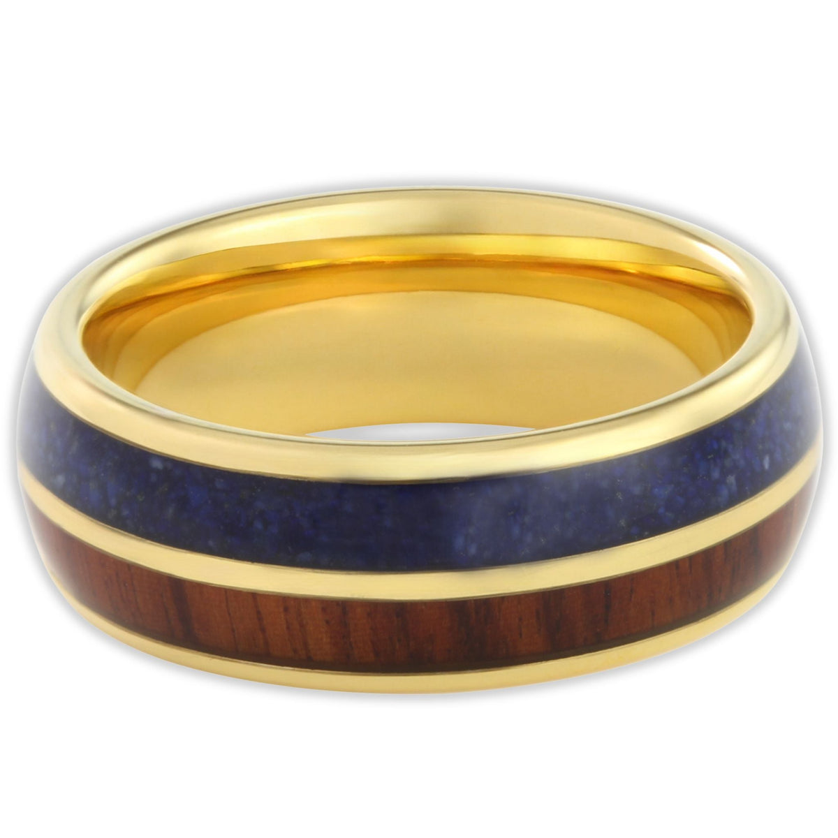 The Golden Blue 8mm Wonder Ring Size T - Clearance 1163