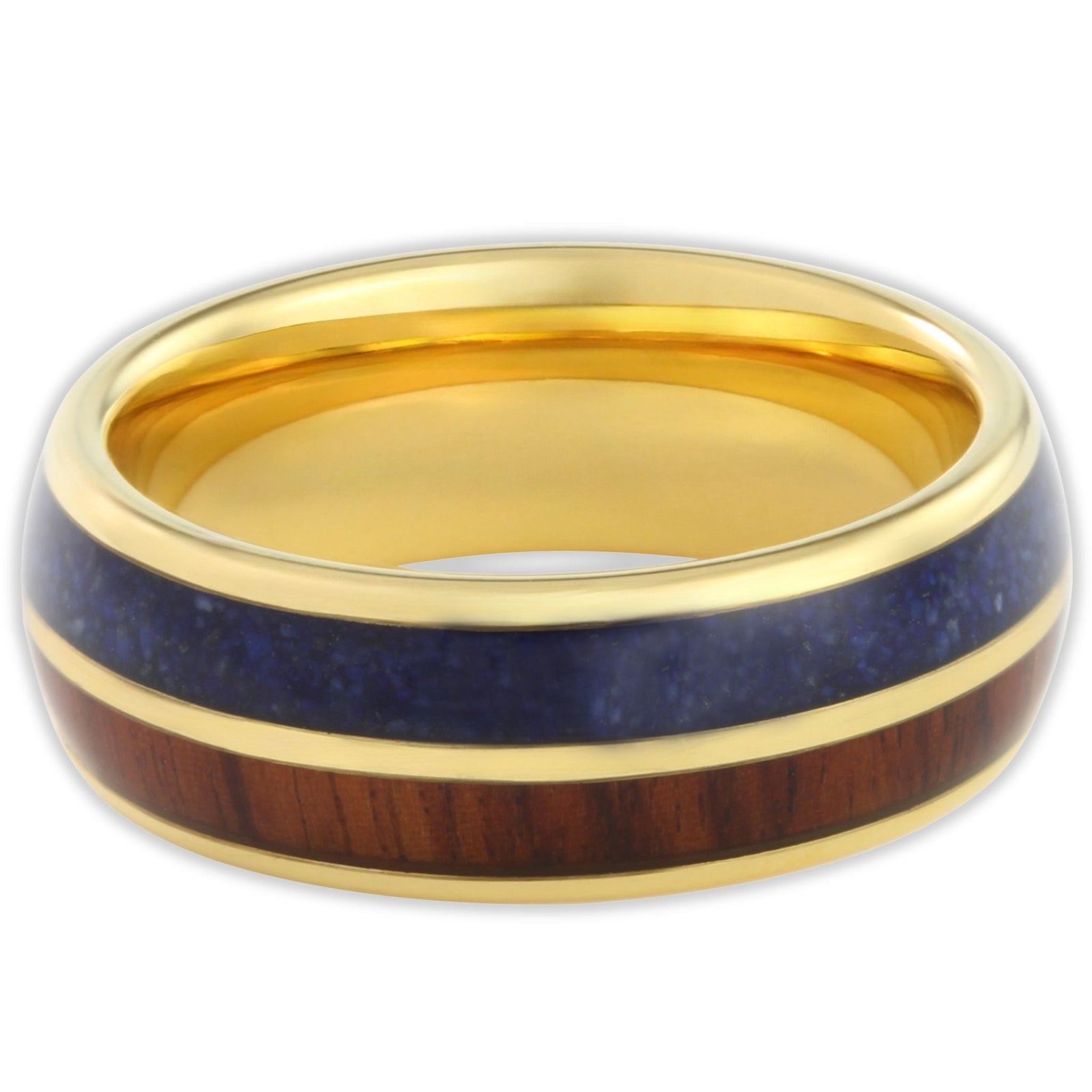 The Golden Blue 8mm Wonder Ring Size T - Clearance 1163