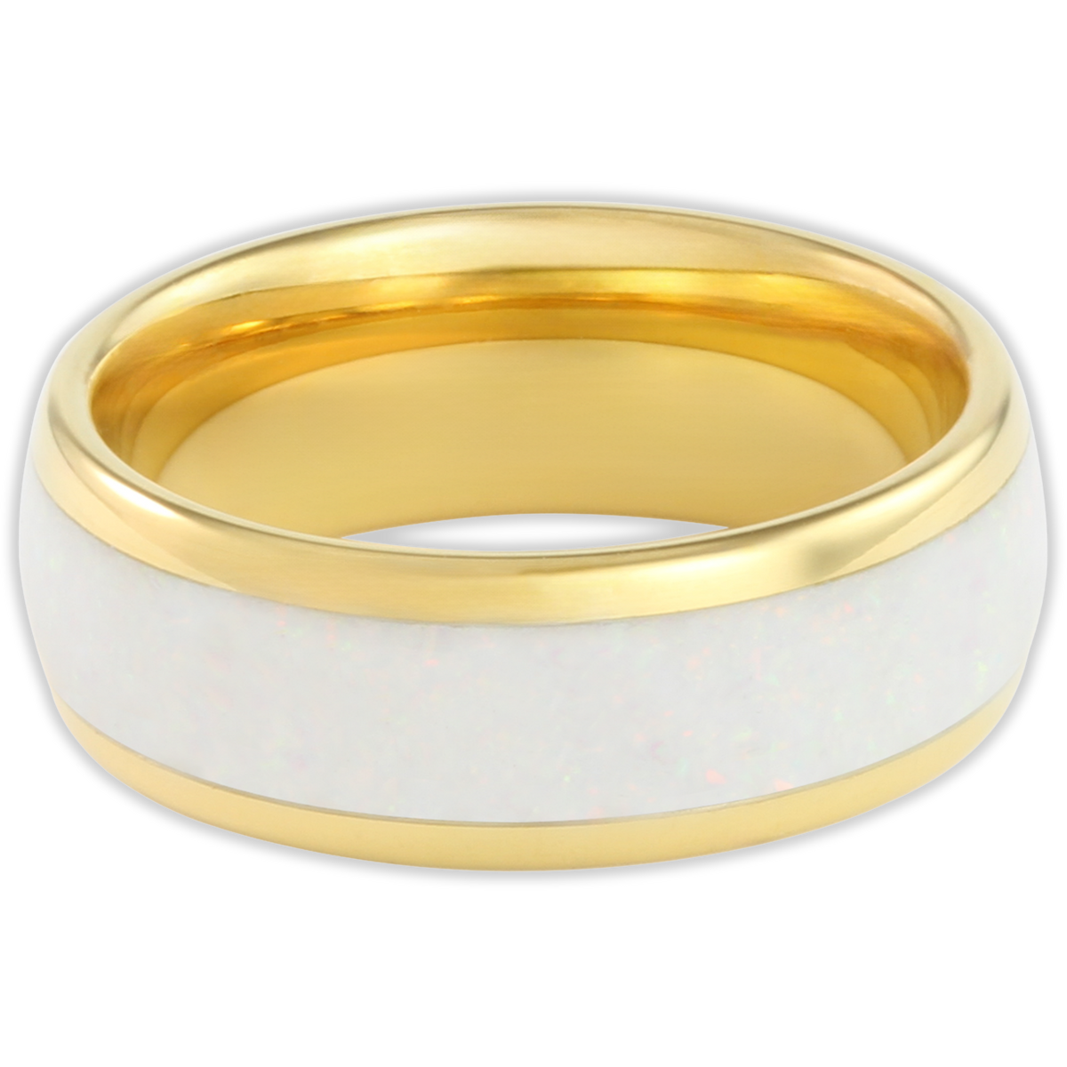 The Golden White Opal 8mm Wonder Ring