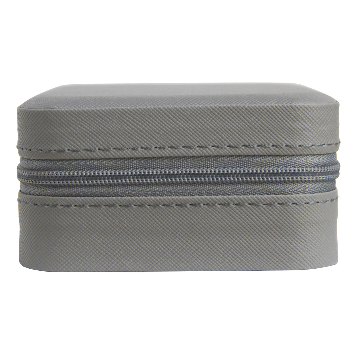 Grey Medium Zipped Travel Jewellery Box