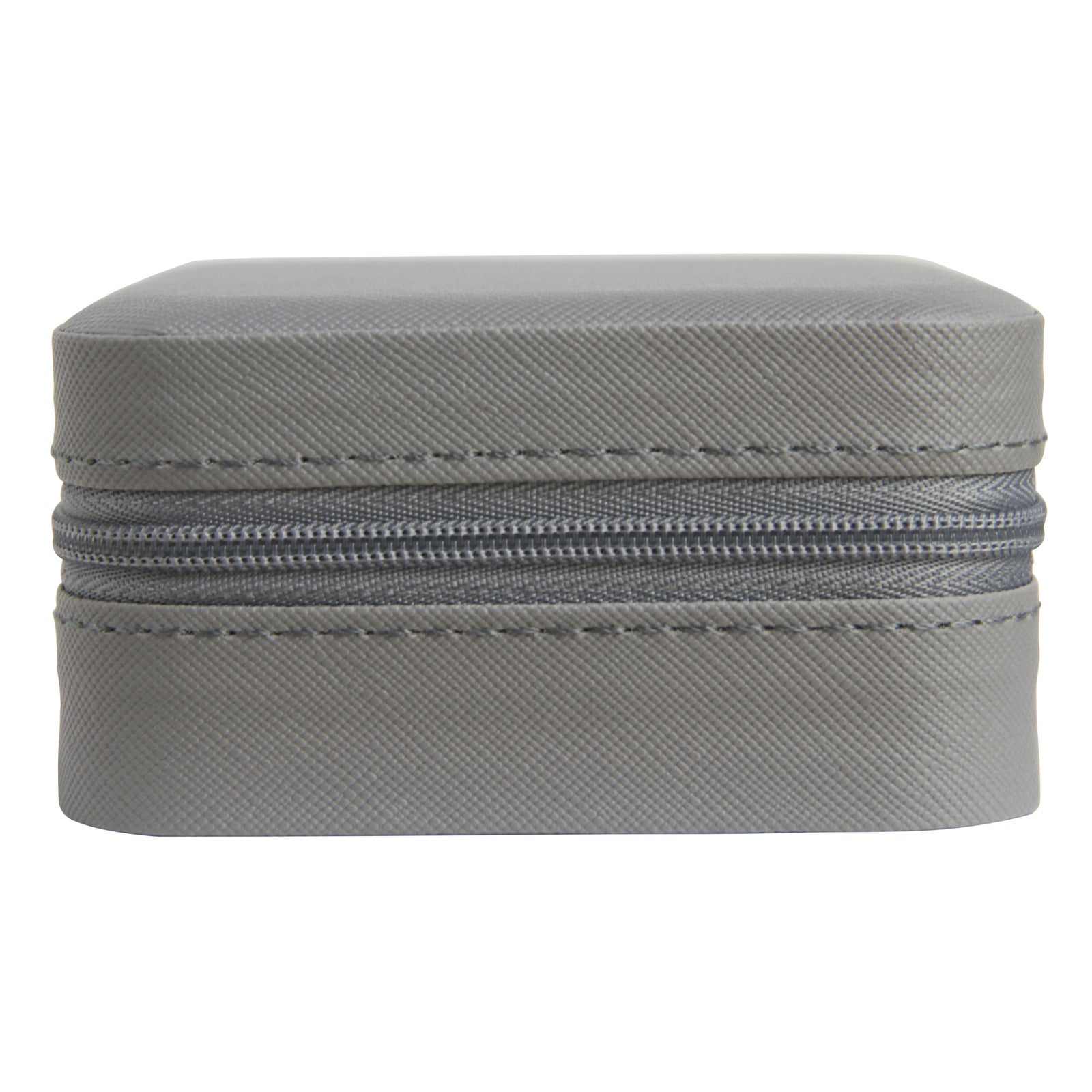 Grey Medium Zipped Travel Jewellery Box