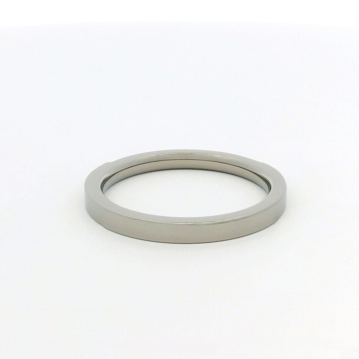 2mm Original Titanium Half Glitz Eternity Ring | Cubic Zirconia Stacking Ring