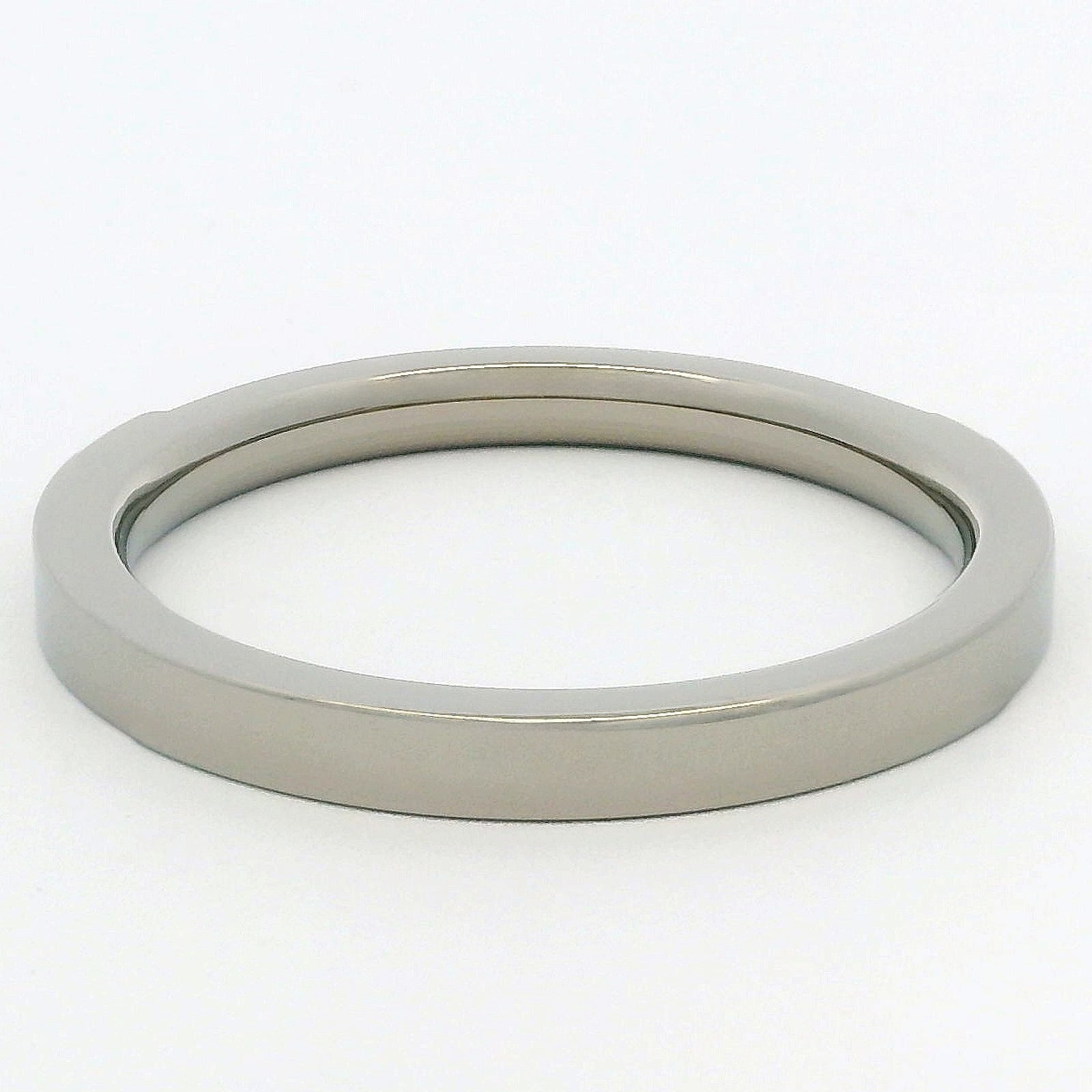 2mm Original Titanium Half Glitz Eternity Ring | Cubic Zirconia Stacking Ring