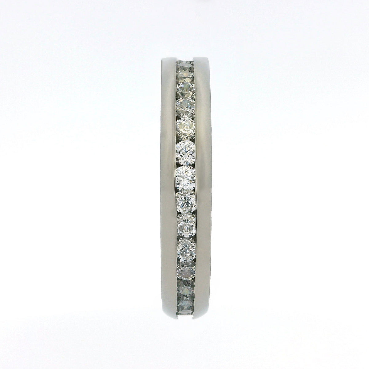 4mm Original Titanium Full Glitz Eternity Ring | Cubic Zirconia Stacking Ring