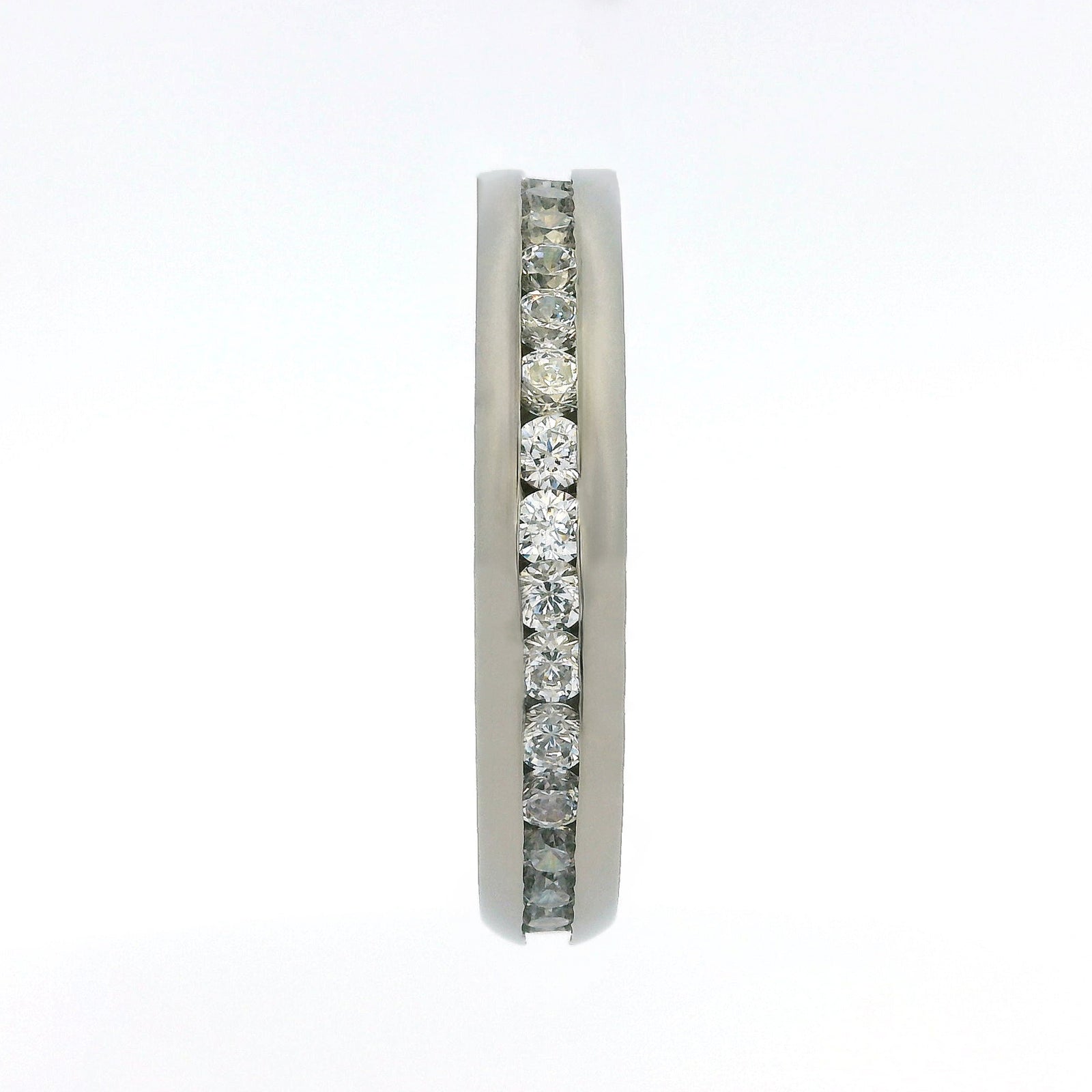4mm Original Titanium Full Glitz Eternity Ring | Cubic Zirconia Stacking Ring